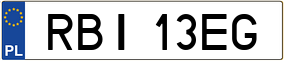 Trailer License Plate